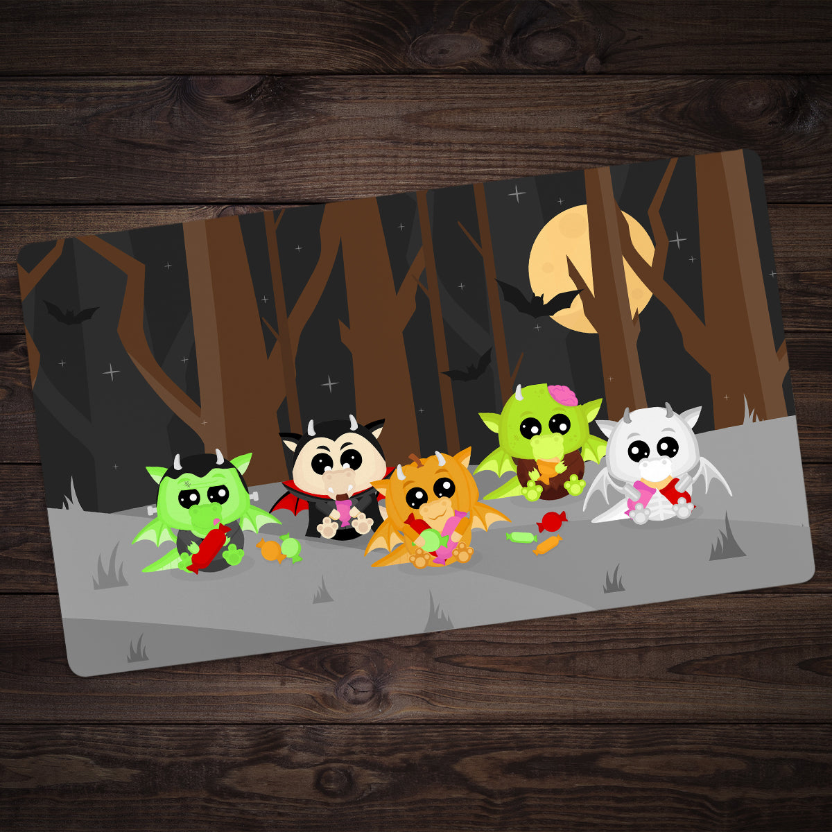 Spooky Dragos Playmat - Premium Playmat from Inked Gaming - Just $34.99! Shop now at Game Crave Tournament Store