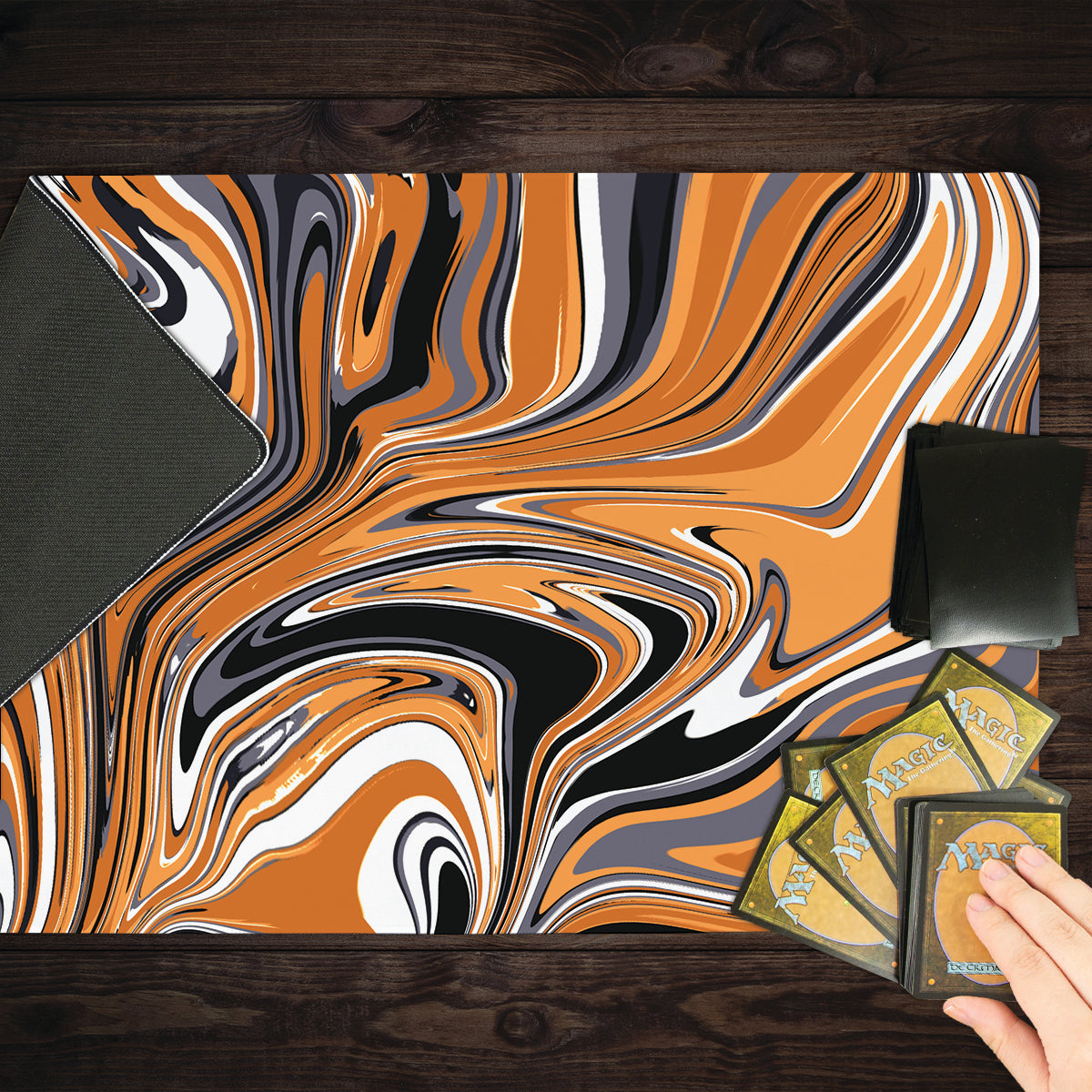 Spooky Season Swirls Playmat - Premium Desk Mat from Inked Gaming - Just $34.99! Shop now at Game Crave Tournament Store