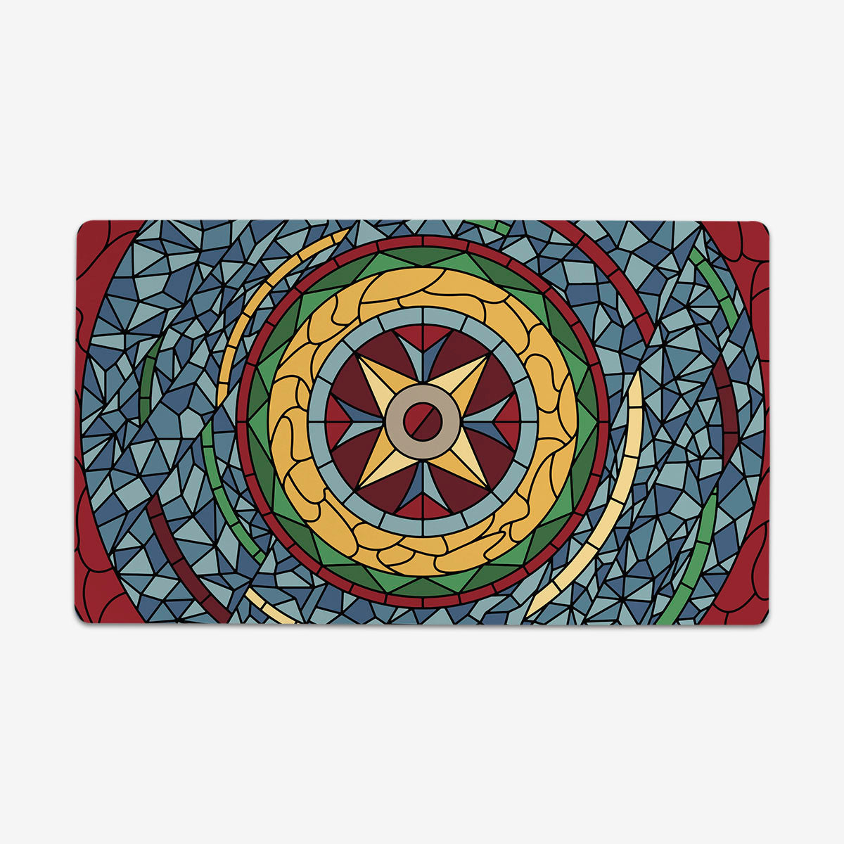Stained Glass Circle Playmat - Premium Playmat from Inked Gaming - Just $34.99! Shop now at Game Crave Tournament Store