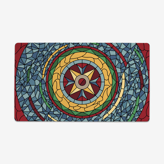 Stained Glass Circle Playmat - Premium Playmat from Inked Gaming - Just $34.99! Shop now at Game Crave Tournament Store