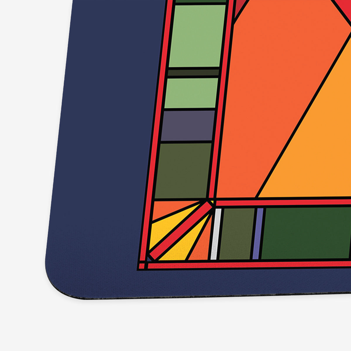 Stained Glass Dinosaur Playmat - Premium Playmat from Inked Gaming - Just $34.99! Shop now at Game Crave Tournament Store