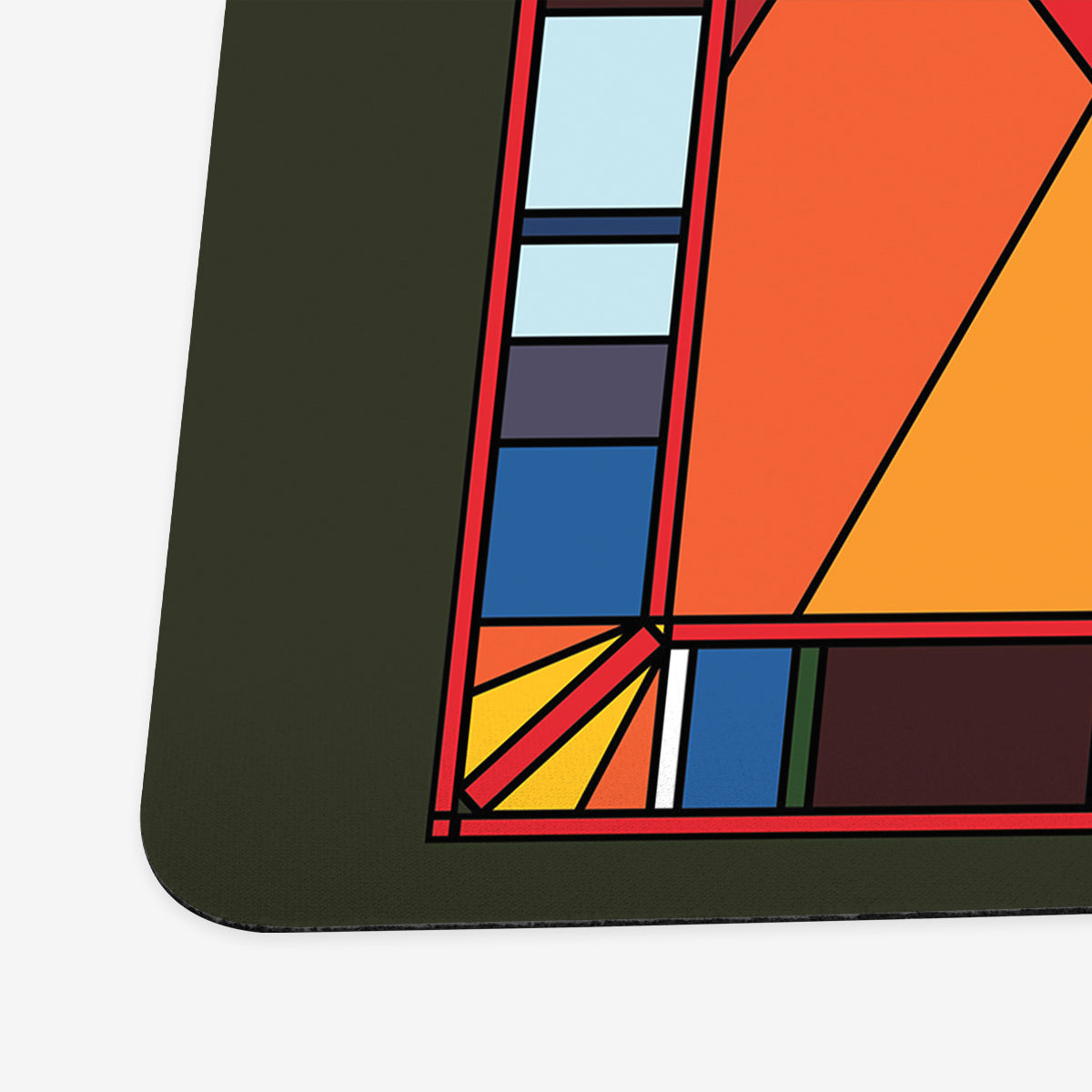 Stained Glass Dinosaur Playmat - Premium Playmat from Inked Gaming - Just $34.99! Shop now at Game Crave Tournament Store