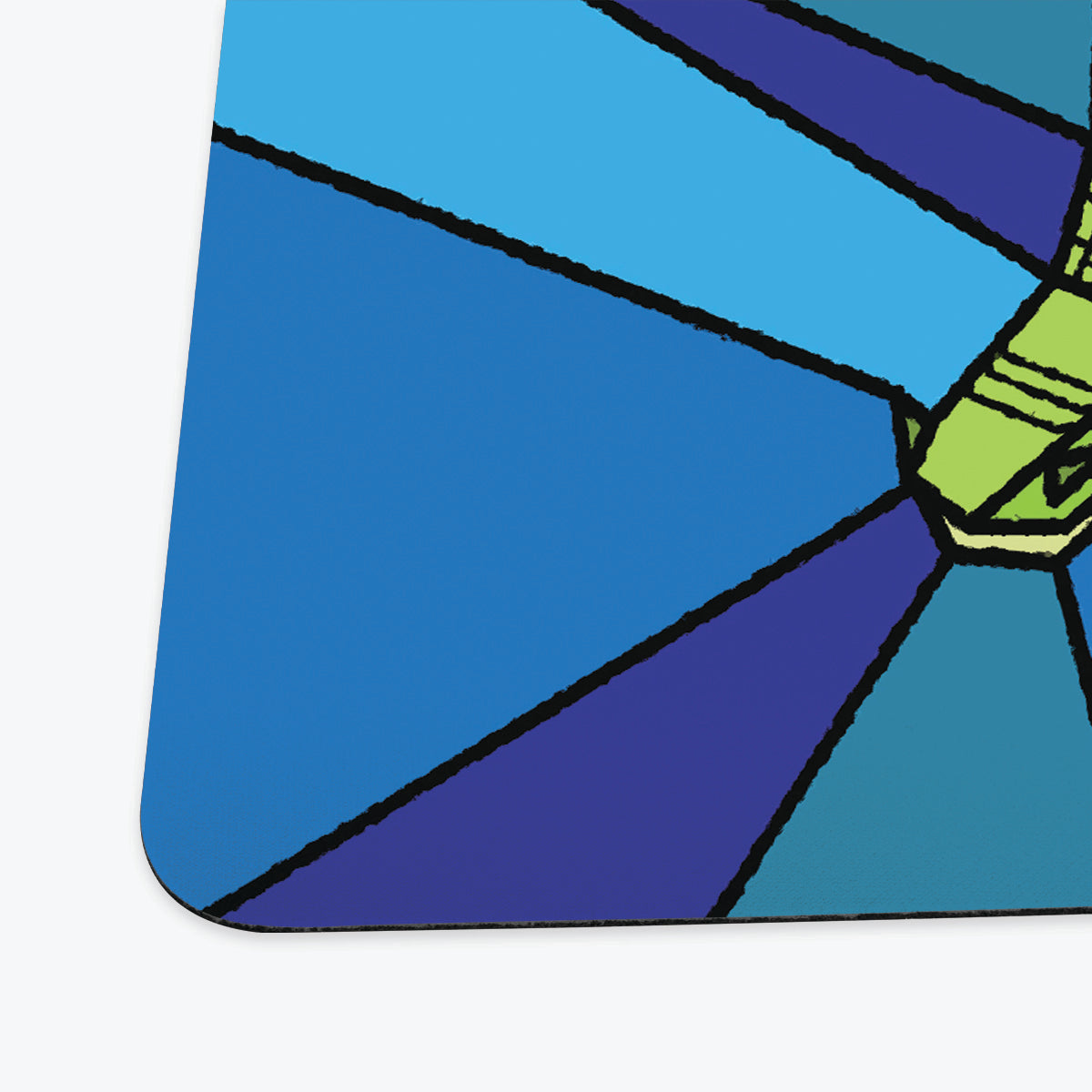 Stained Glass Flying Dragon Playmat - Premium Playmat from Inked Gaming - Just $34.99! Shop now at Game Crave Tournament Store