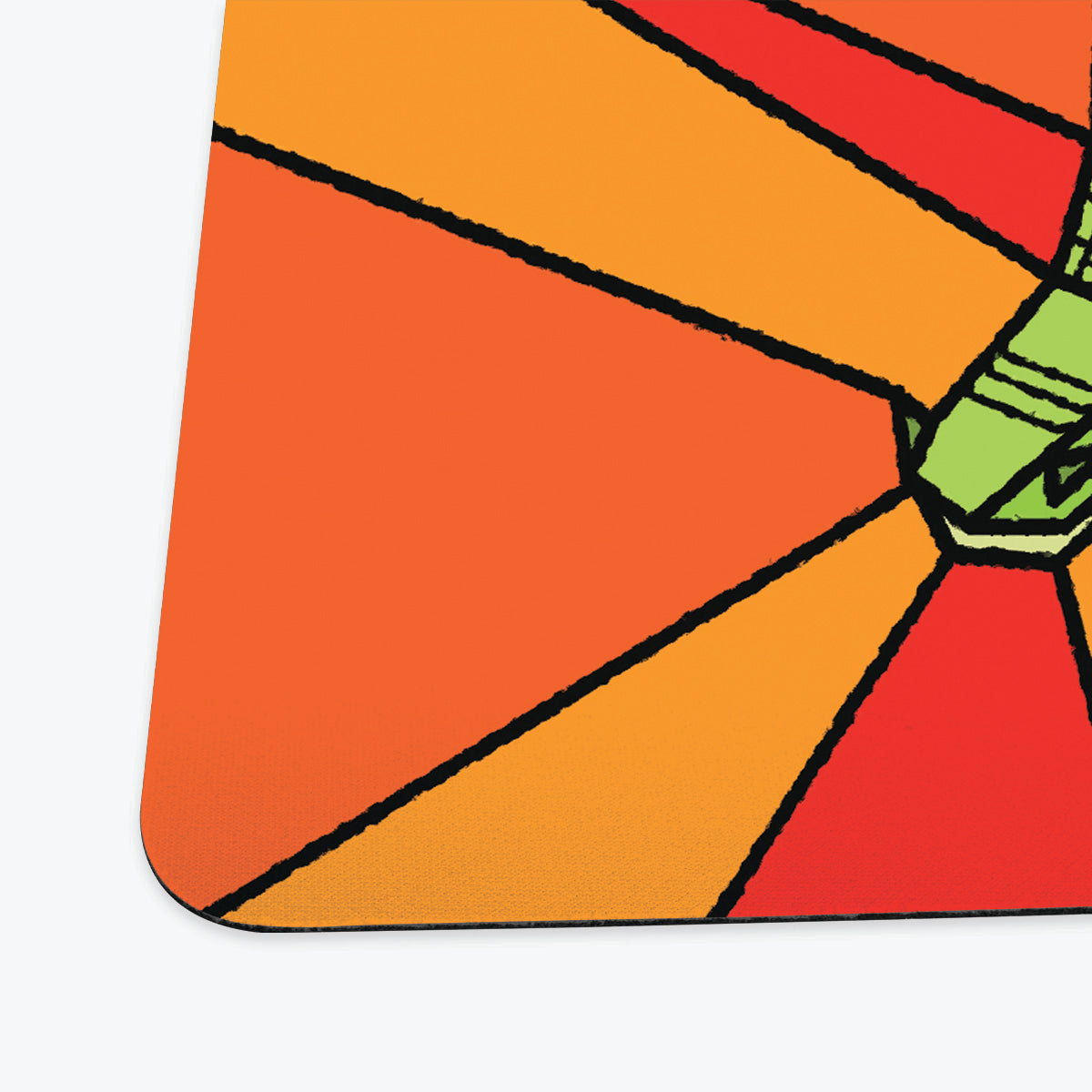 Stained Glass Flying Dragon Playmat - Premium Playmat from Inked Gaming - Just $34.99! Shop now at Game Crave Tournament Store