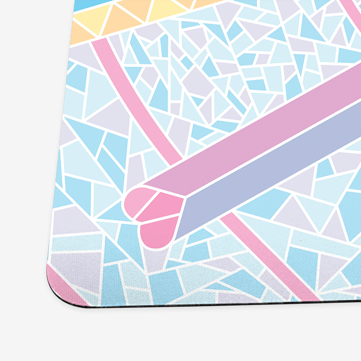 Stained Glass Heart Playmat - Premium Playmat from Inked Gaming - Just $34.99! Shop now at Game Crave Tournament Store