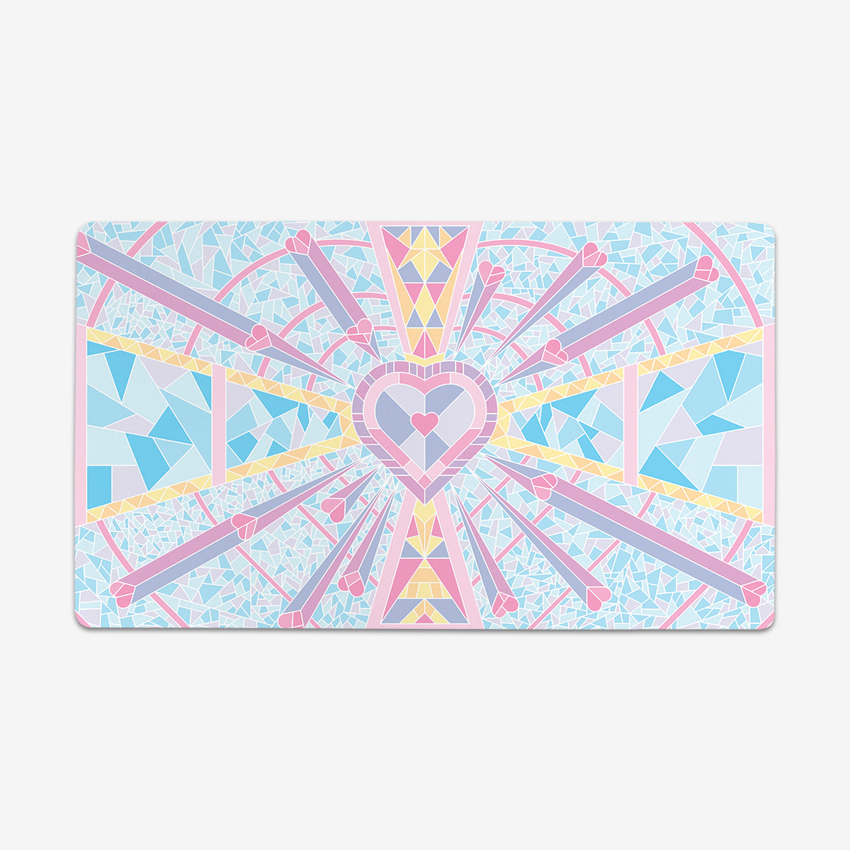 Stained Glass Heart Playmat - Premium Playmat from Inked Gaming - Just $34.99! Shop now at Game Crave Tournament Store