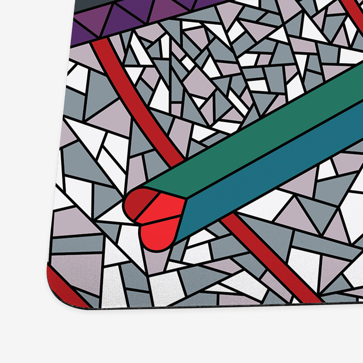Stained Glass Heart Playmat - Premium Playmat from Inked Gaming - Just $34.99! Shop now at Game Crave Tournament Store