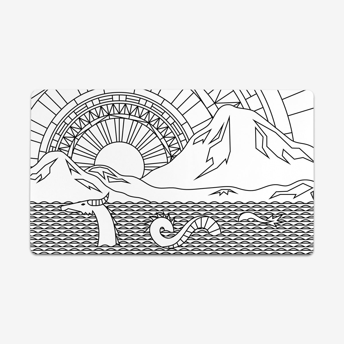 Sunset On The Pacific Playmat - Premium Playmat from Inked Gaming - Just $34.99! Shop now at Game Crave Tournament Store