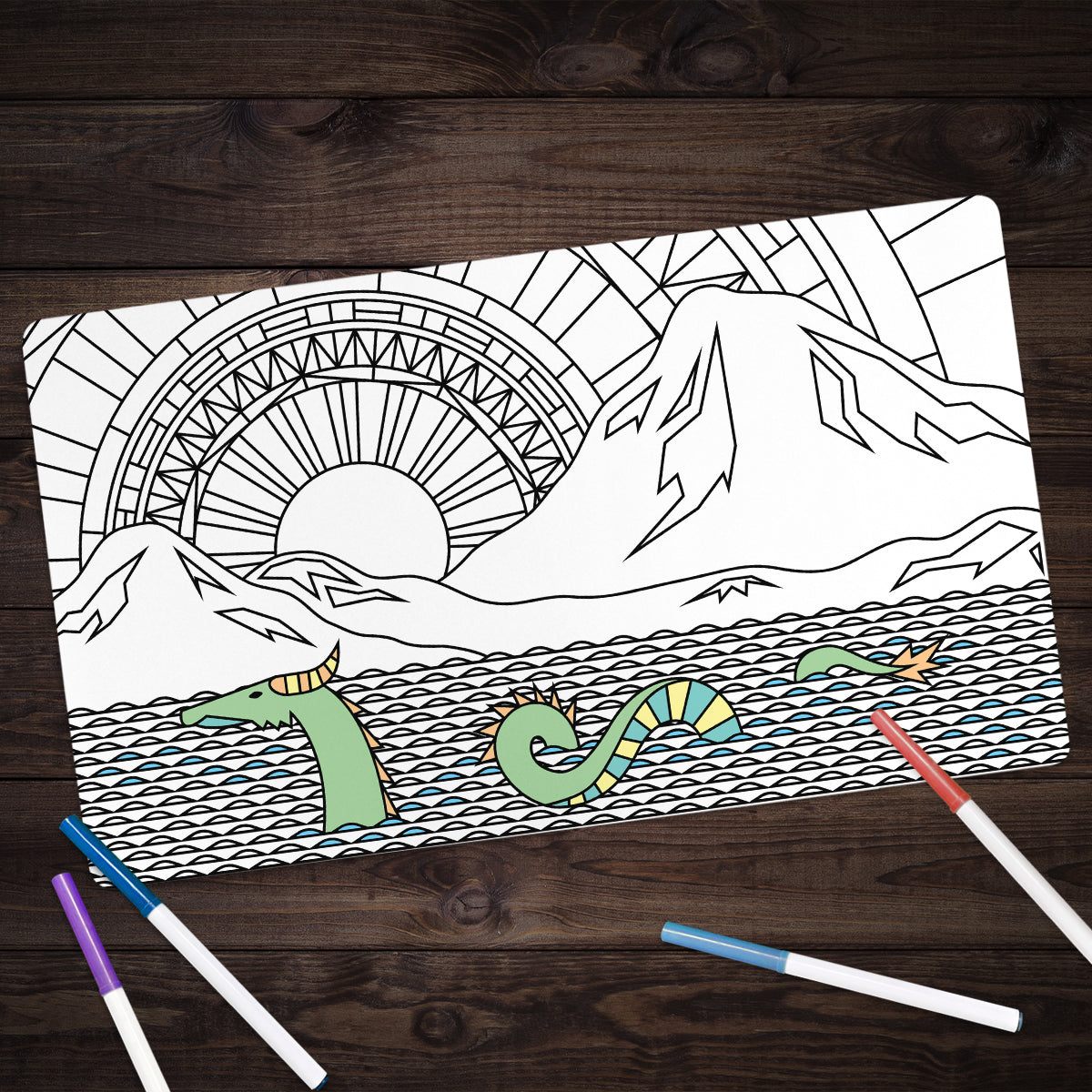 Sunset On The Pacific Playmat - Premium Playmat from Inked Gaming - Just $34.99! Shop now at Game Crave Tournament Store