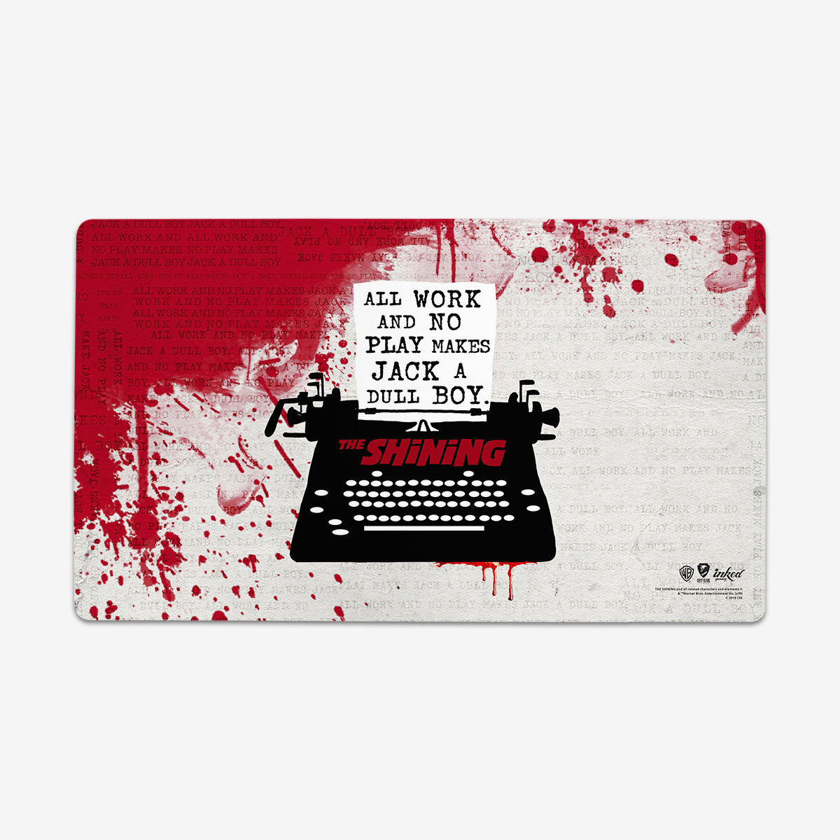 The Shining Typewriter Playmat - Premium Playmat from Inked Gaming - Just $34.99! Shop now at Game Crave Tournament Store