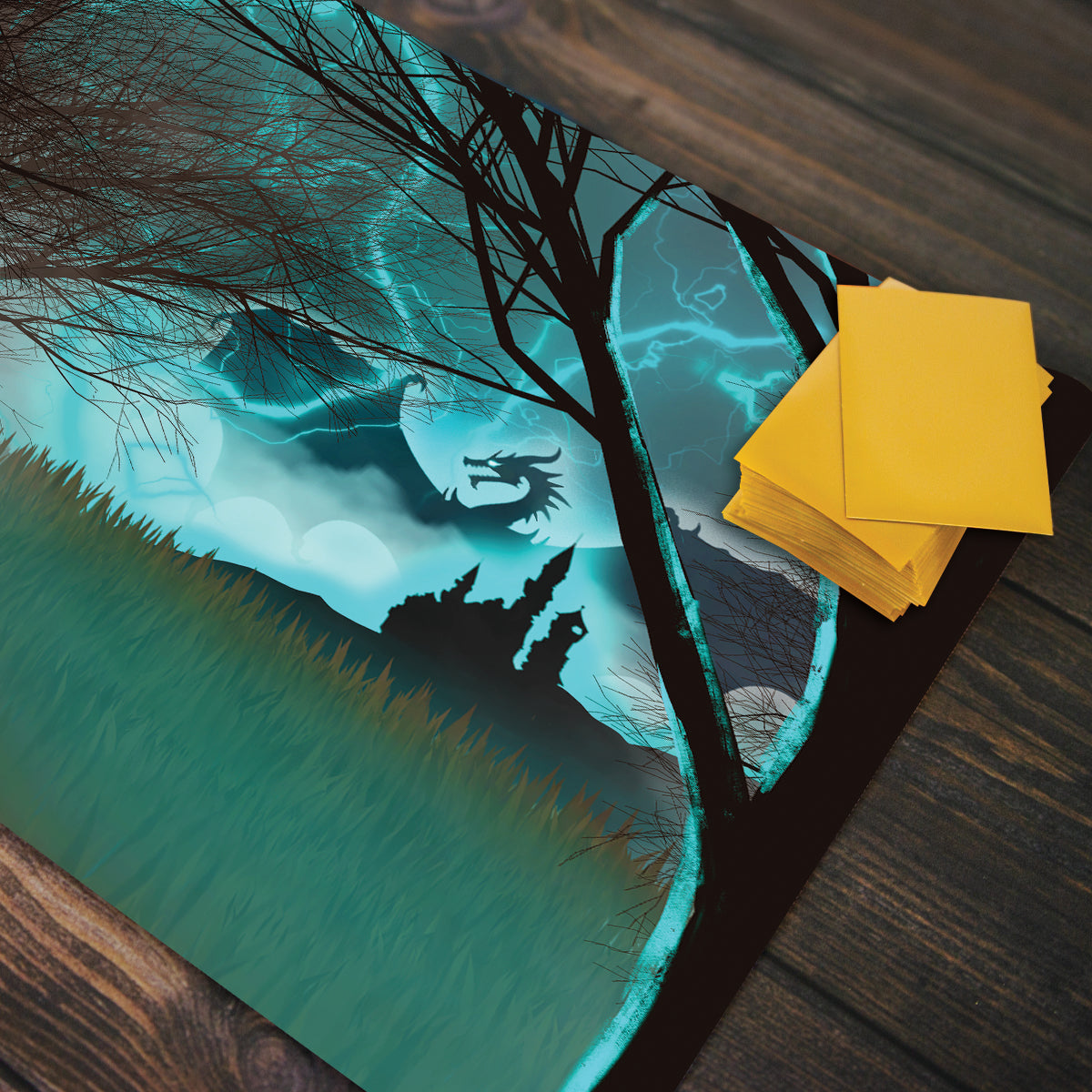 Thunder Dragon Castle Playmat - Premium Playmat from Inked Gaming - Just $34.99! Shop now at Game Crave Tournament Store