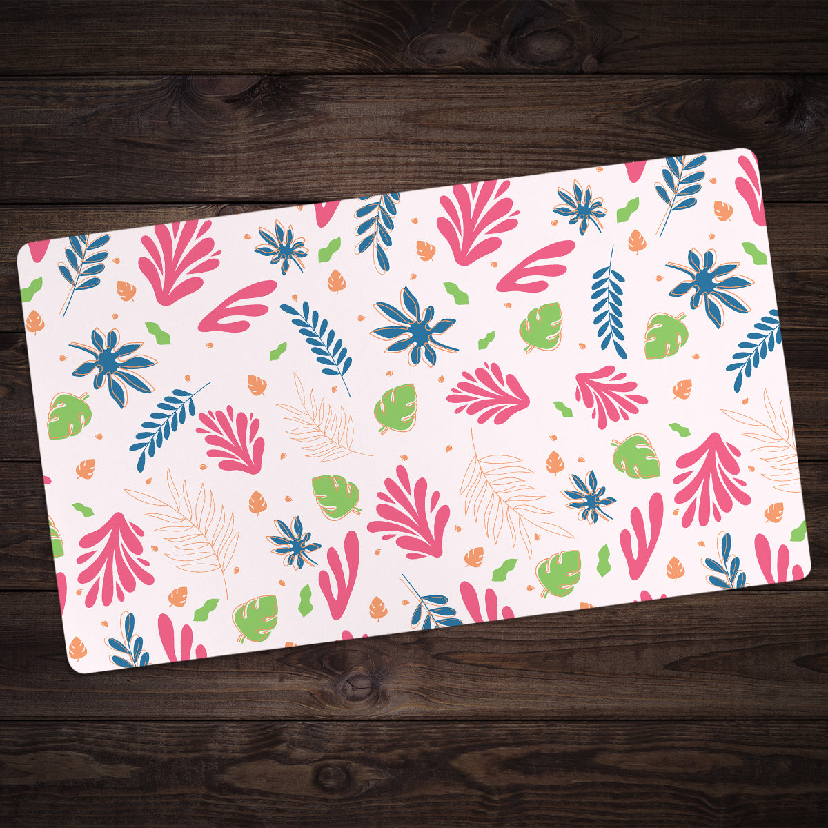 Tropical Leaves Playmat - Premium Desk Mat from Inked Gaming - Just $34.99! Shop now at Game Crave Tournament Store