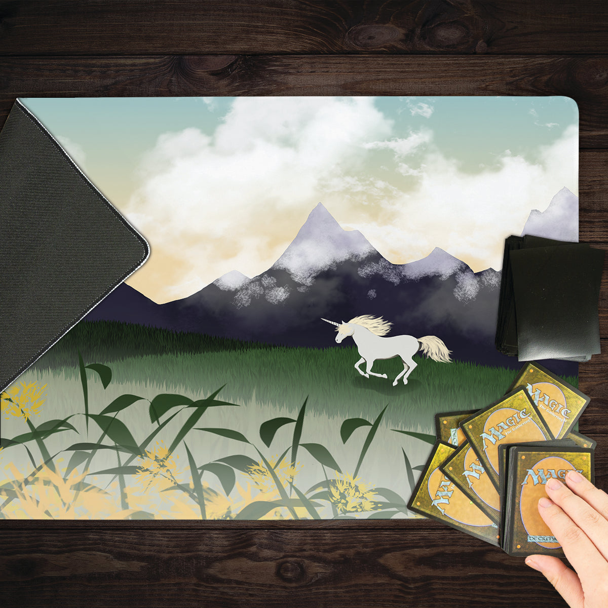 Unicorn Hills Playmat - Premium Playmat from Inked Gaming - Just $34.99! Shop now at Game Crave Tournament Store
