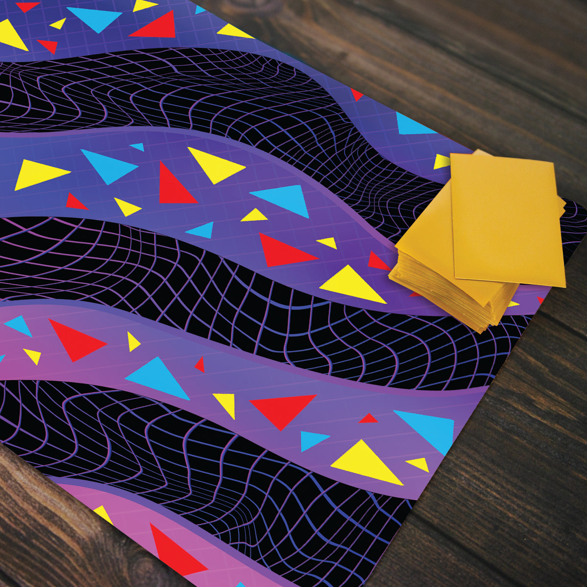 Wavy Triangles Playmat - Premium Desk Mat from Inked Gaming - Just $34.99! Shop now at Game Crave Tournament Store
