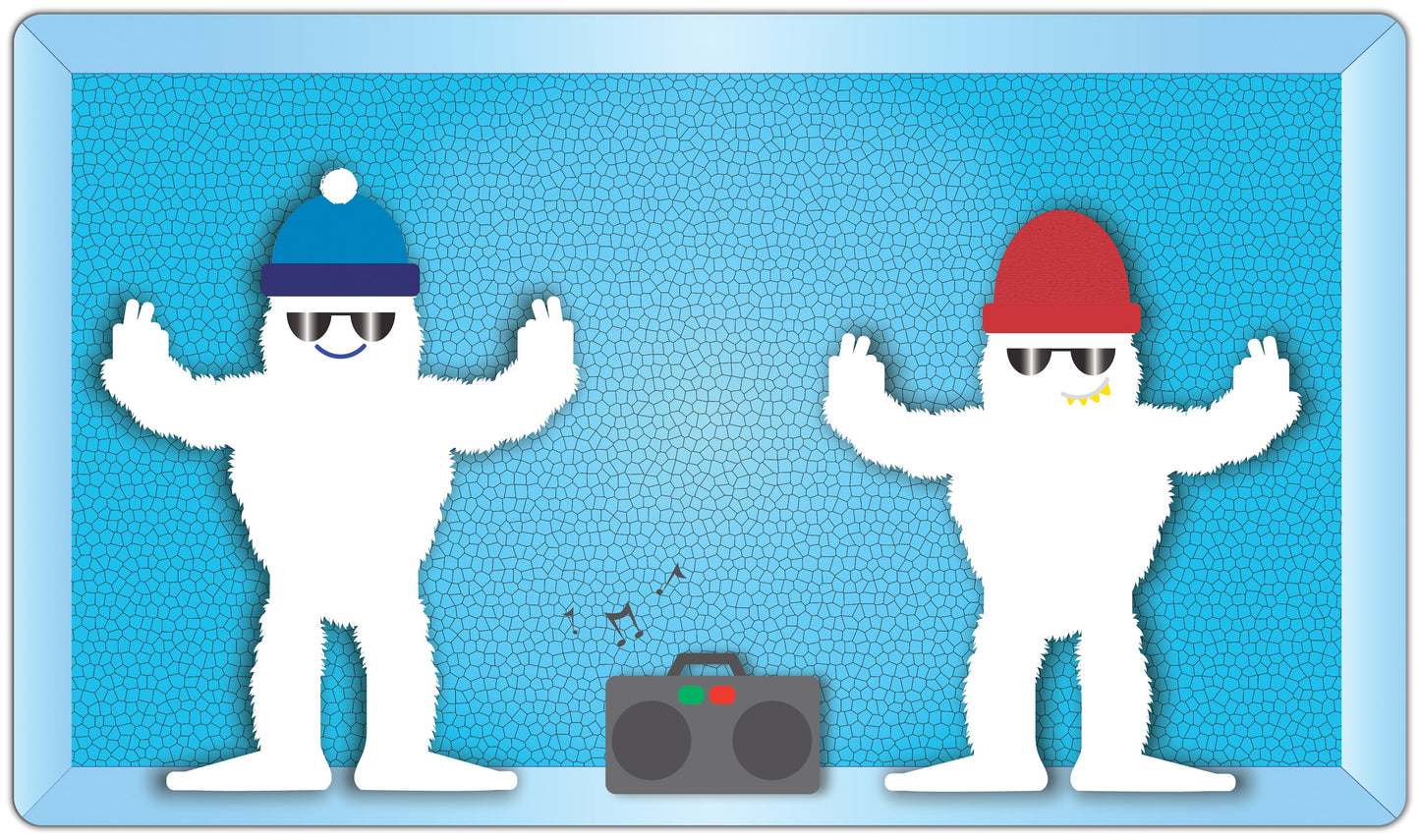 Yeti Dance-Off Playmat - Premium Playmat from Inked Gaming - Just $34.99! Shop now at Game Crave Tournament Store