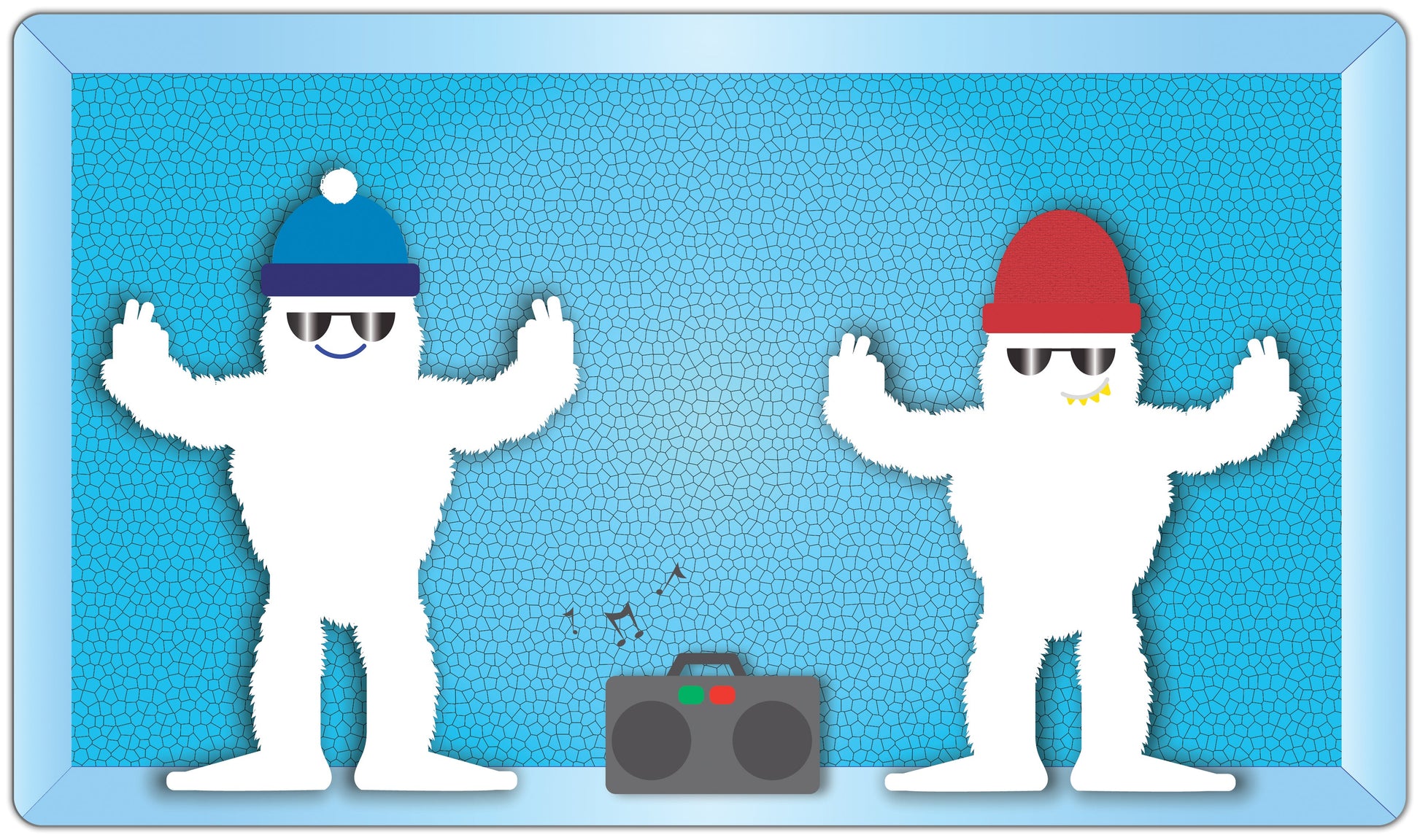 Yeti Dance-Off Playmat - Premium Playmat from Inked Gaming - Just $34.99! Shop now at Game Crave Tournament Store