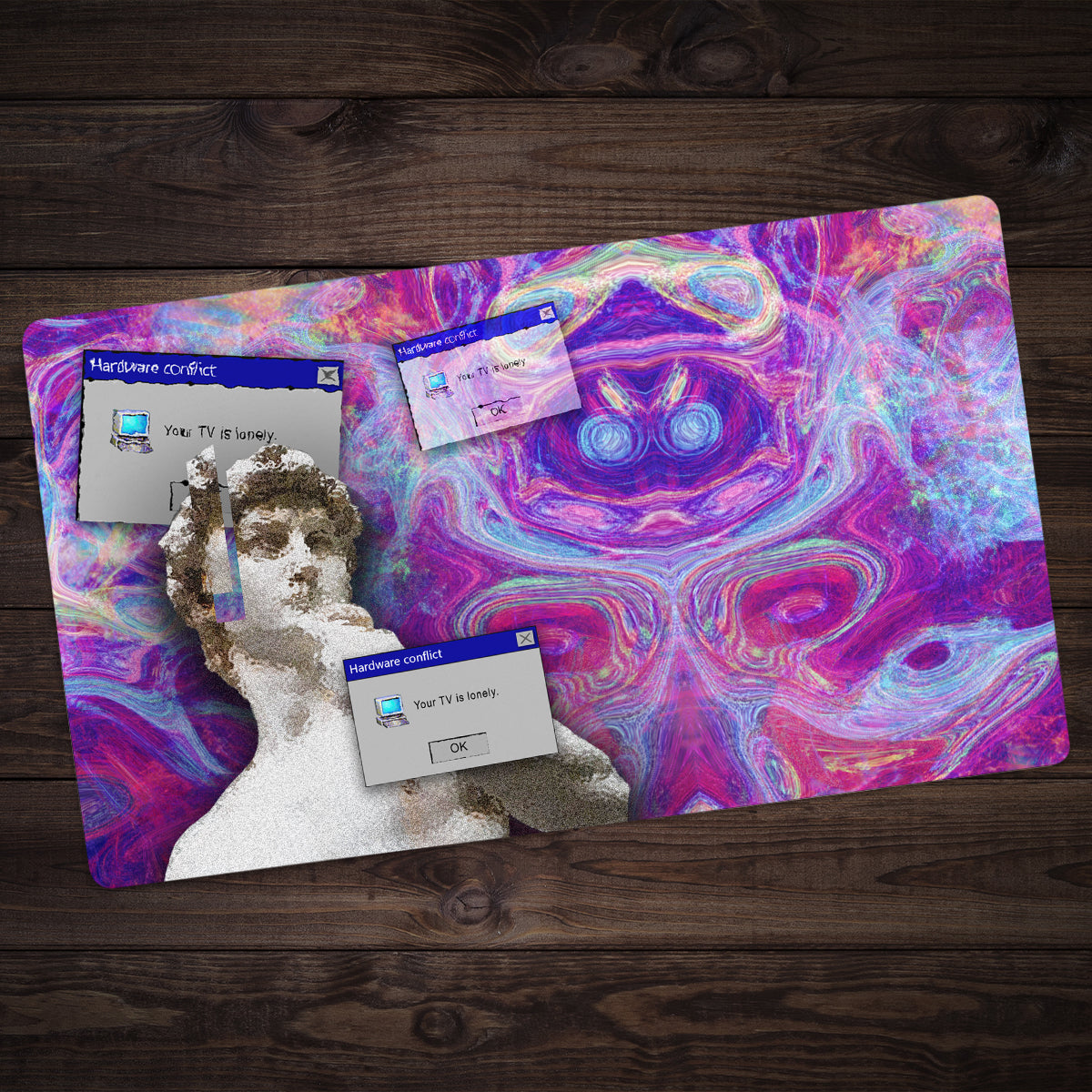 Your TV is Lonely Playmat - Premium Desk Mat from Inked Gaming - Just $34.99! Shop now at Game Crave Tournament Store