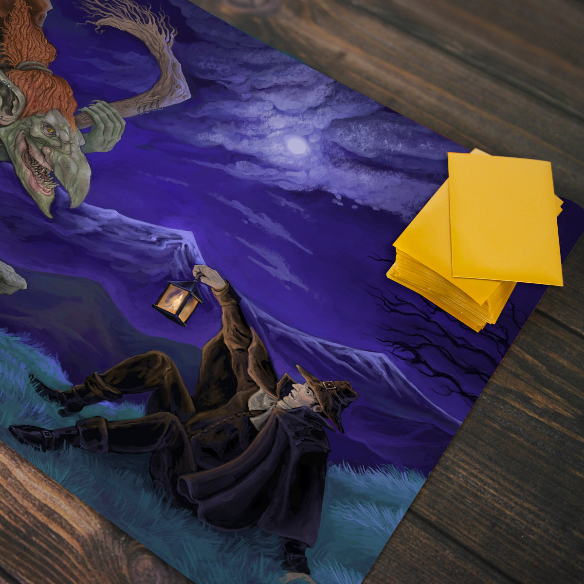 The Pilgrim and the Troll Witch Playmat - Premium Playmat from Inked Gaming - Just $34.99! Shop now at Game Crave Tournament Store
