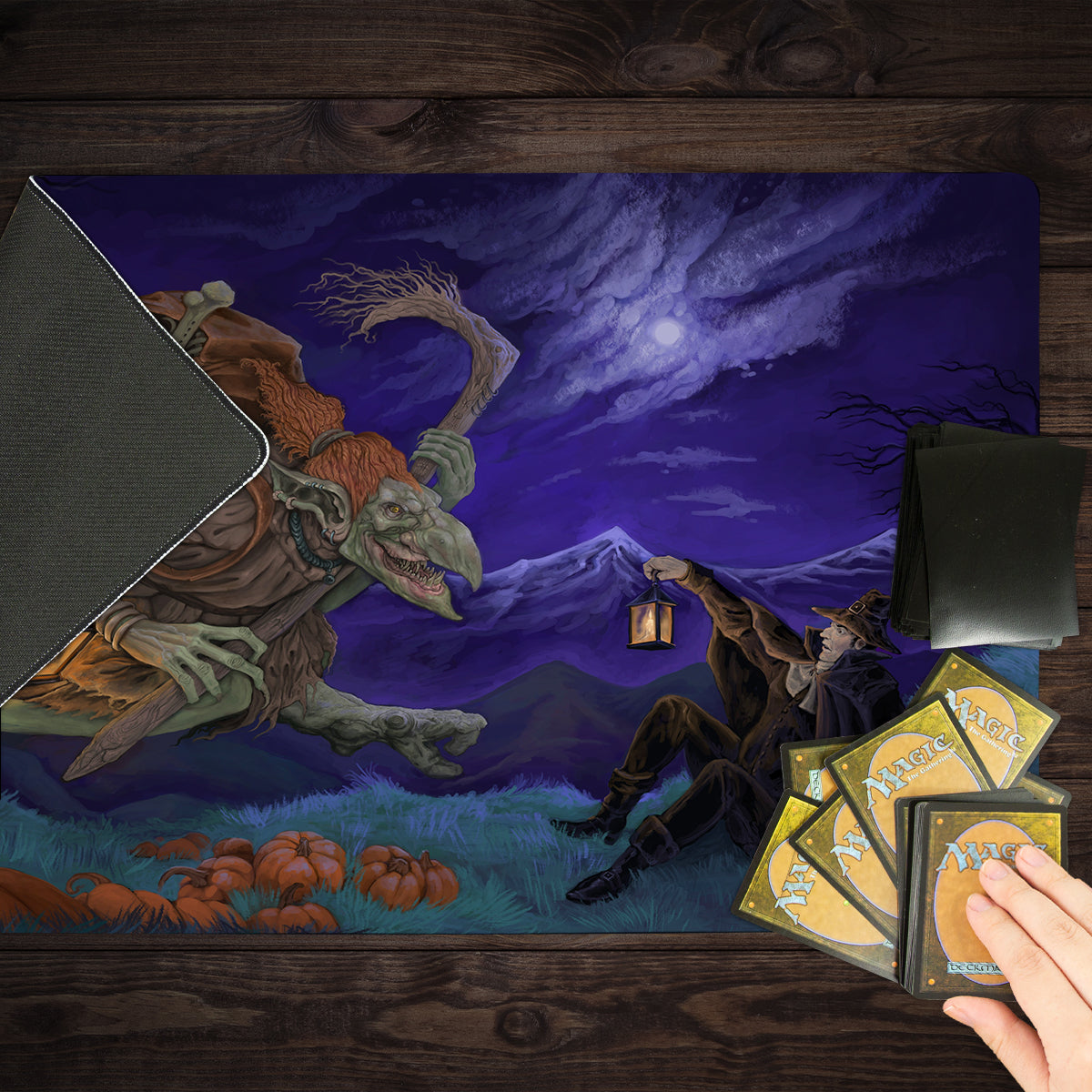 The Pilgrim and the Troll Witch Playmat - Premium Playmat from Inked Gaming - Just $34.99! Shop now at Game Crave Tournament Store