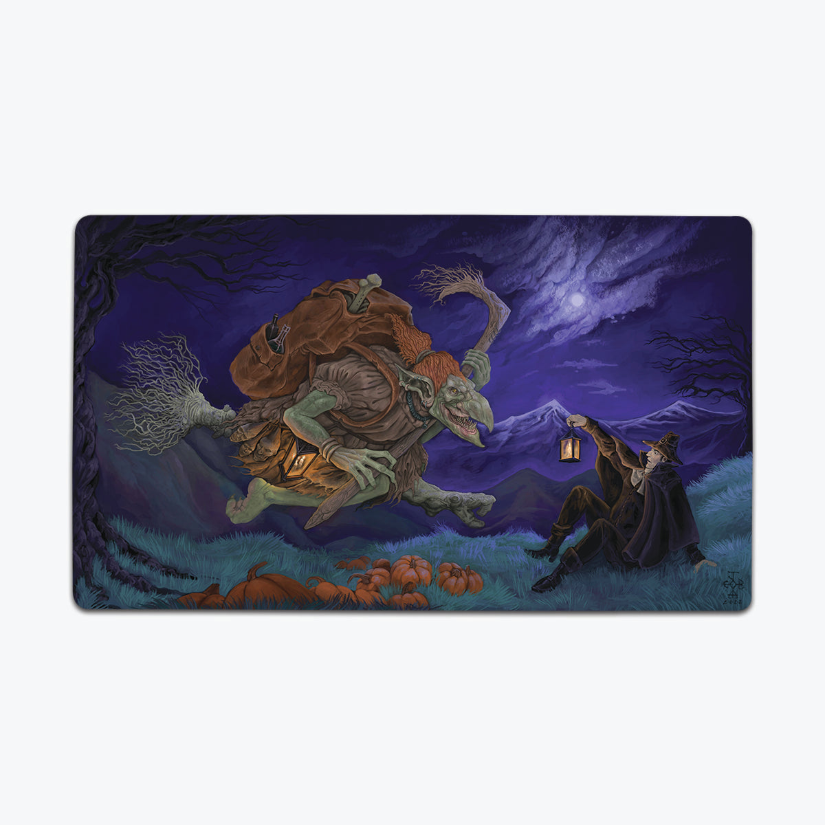 The Pilgrim and the Troll Witch Playmat - Premium Playmat from Inked Gaming - Just $34.99! Shop now at Game Crave Tournament Store