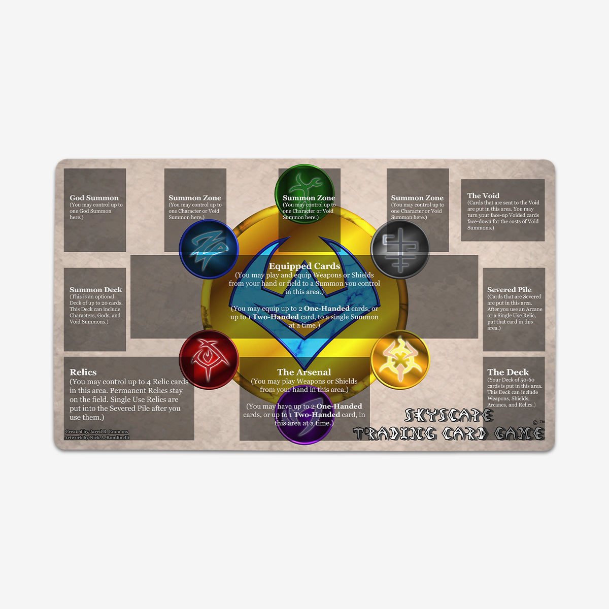 Skyscape Playzones Playmat - Premium Playmat from Inked Gaming - Just $34.99! Shop now at Game Crave Tournament Store