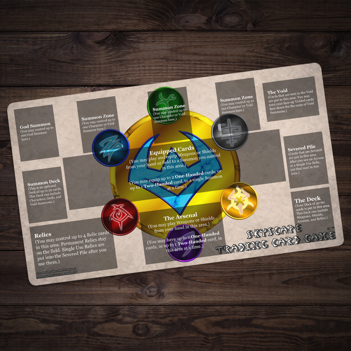 Skyscape Playzones Playmat - Premium Playmat from Inked Gaming - Just $34.99! Shop now at Game Crave Tournament Store