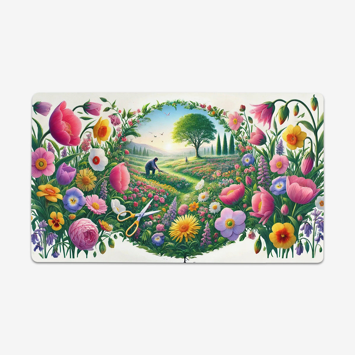 Spring Flower Meadow Playmat - Premium Playmat from Inked Gaming - Just $34.99! Shop now at Game Crave Tournament Store