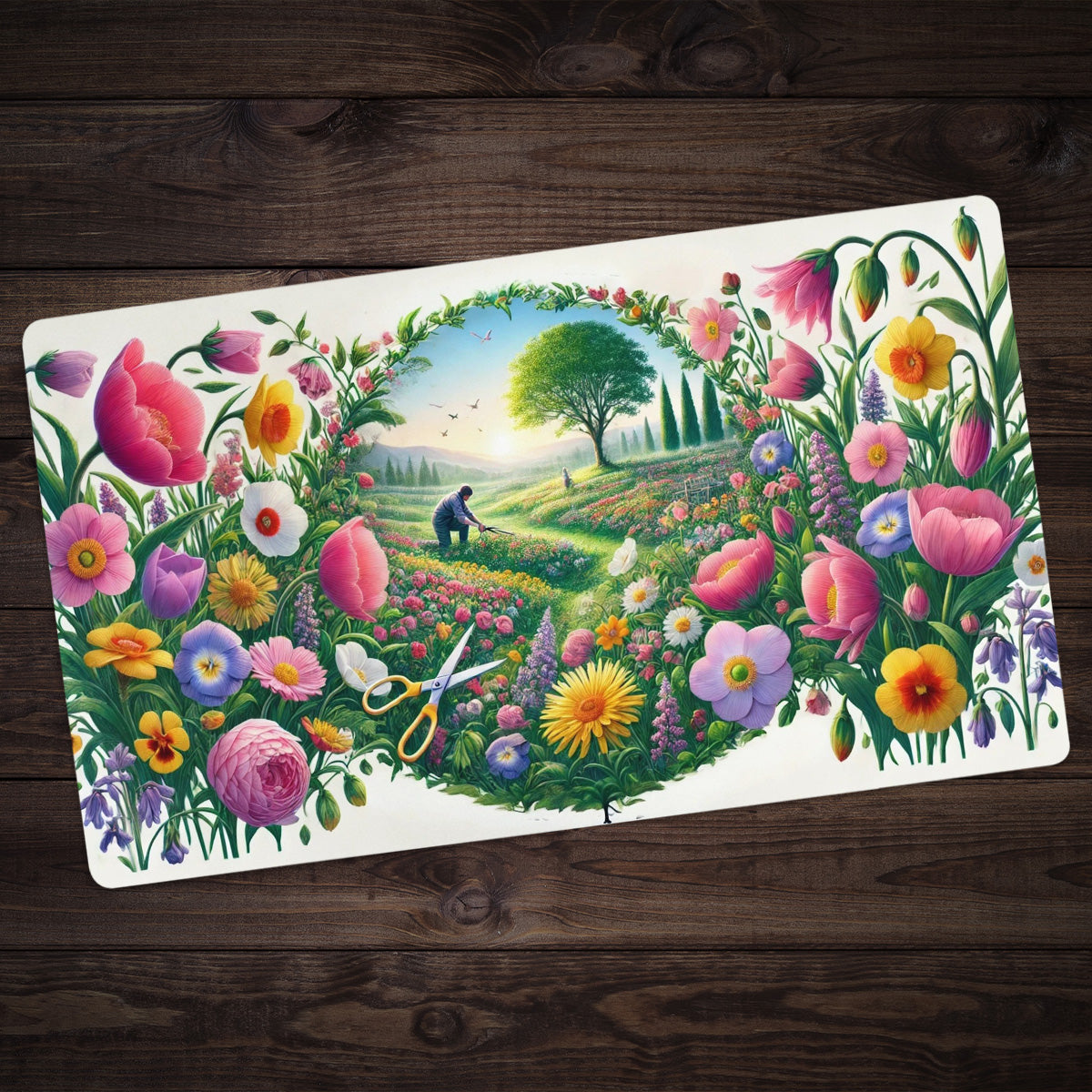Spring Flower Meadow Playmat - Premium Playmat from Inked Gaming - Just $34.99! Shop now at Game Crave Tournament Store