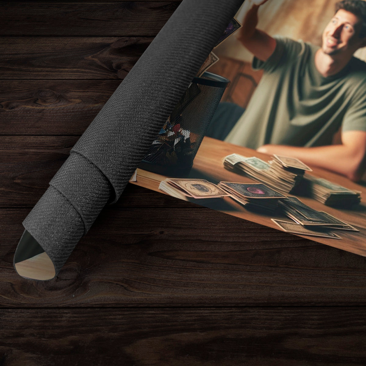 Throwing Away Money Playmat - Premium Playmat from Inked Gaming - Just $34.99! Shop now at Game Crave Tournament Store