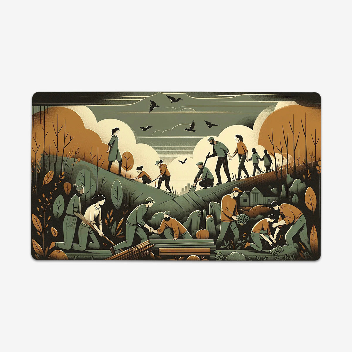 Together Hardwork Playmat - Premium Playmat from Inked Gaming - Just $34.99! Shop now at Game Crave Tournament Store