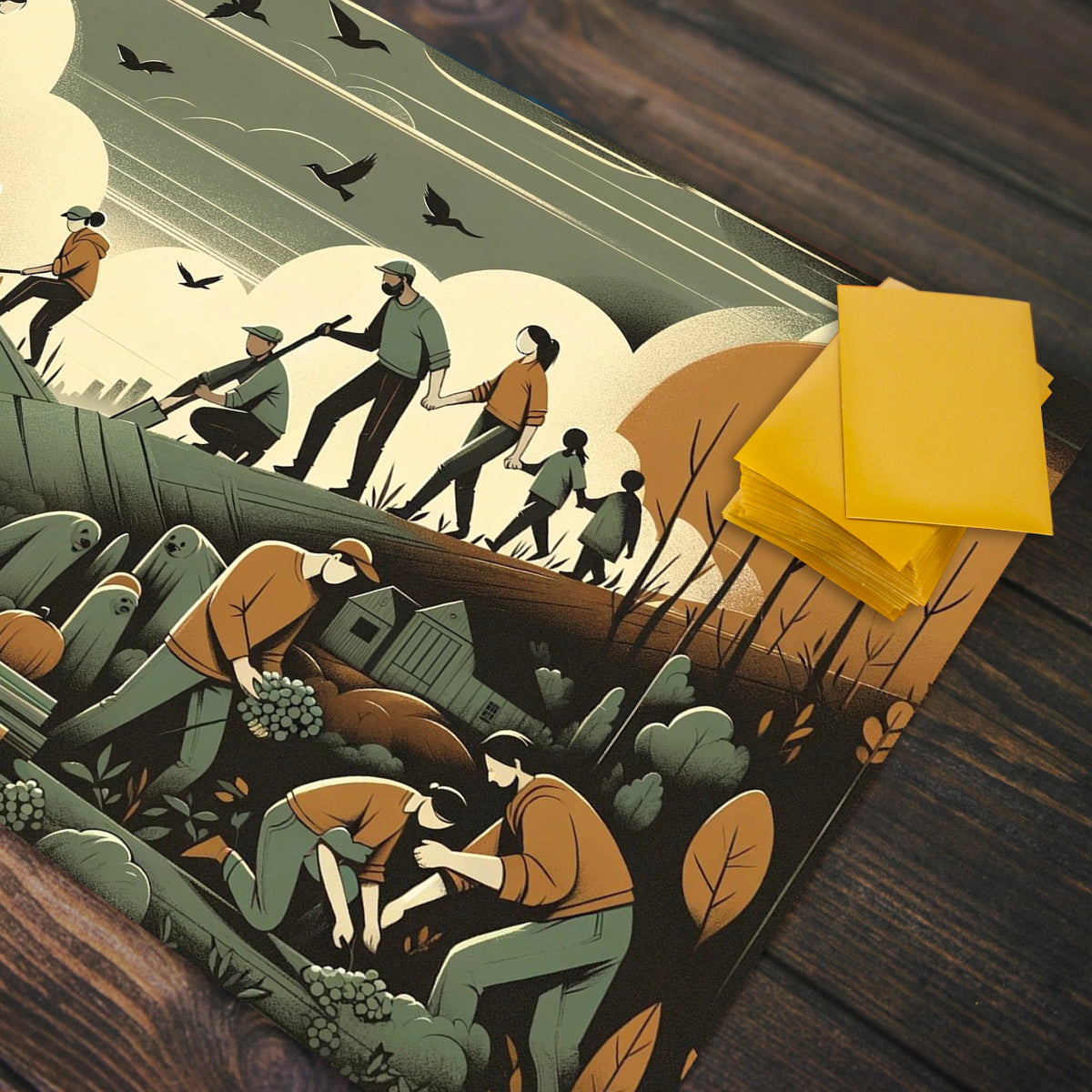 Together Hardwork Playmat - Premium Playmat from Inked Gaming - Just $34.99! Shop now at Game Crave Tournament Store