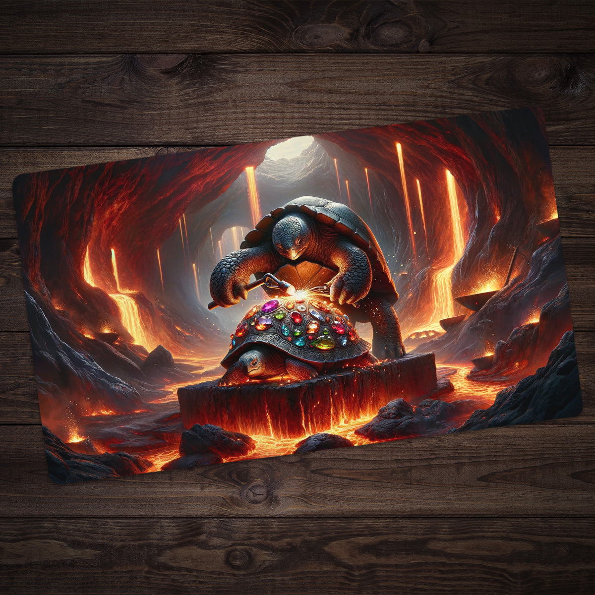 Turtle Forge A Shell Playmat - Premium Playmat from Inked Gaming - Just $34.99! Shop now at Game Crave Tournament Store