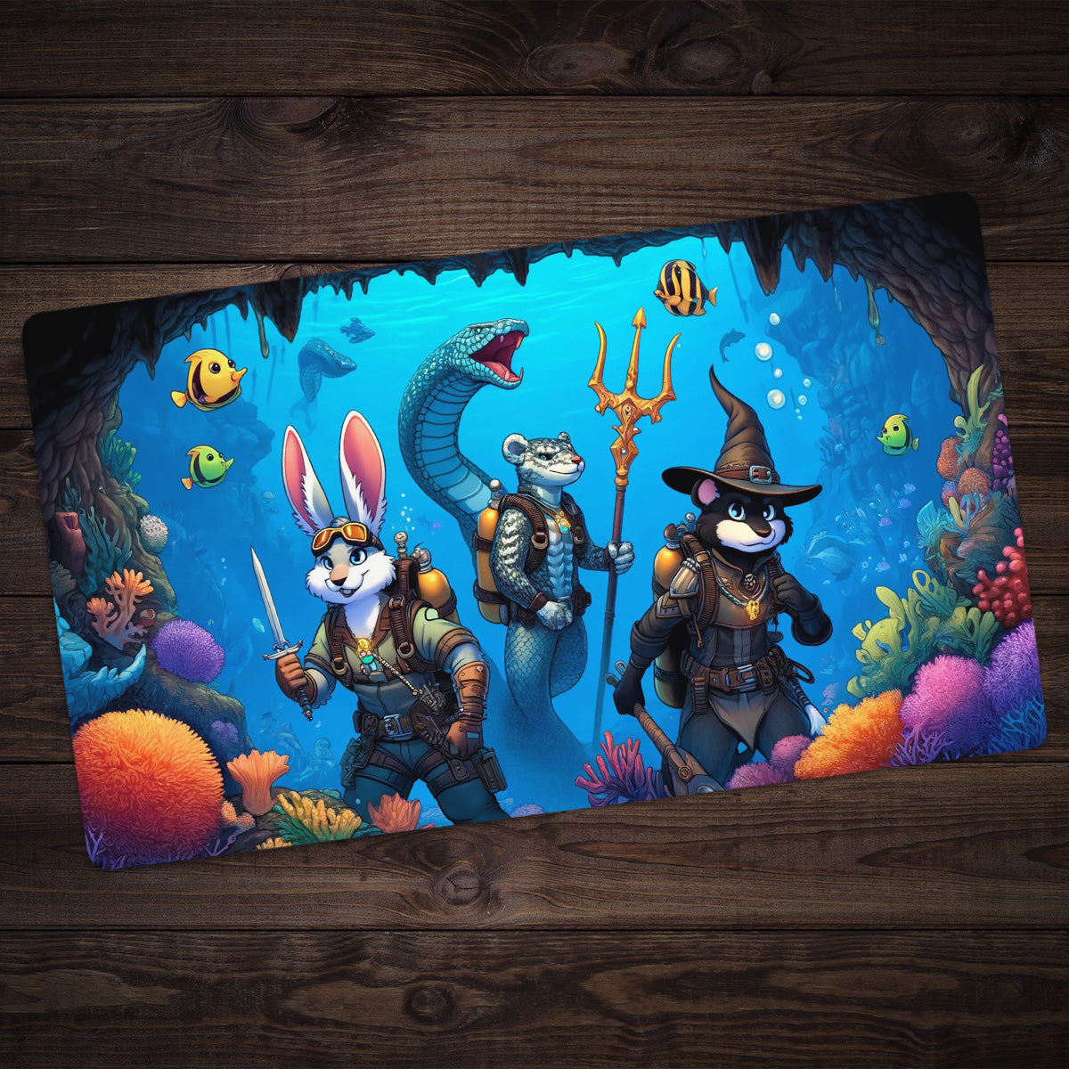 Underwater Adventurers Playmat - Premium Playmat from Inked Gaming - Just $34.99! Shop now at Game Crave Tournament Store