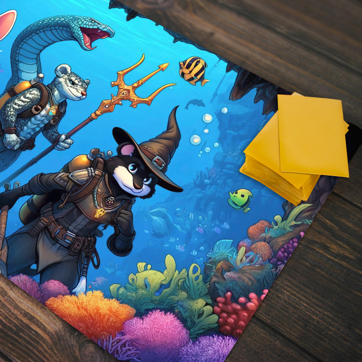Underwater Adventurers Playmat - Premium Playmat from Inked Gaming - Just $34.99! Shop now at Game Crave Tournament Store