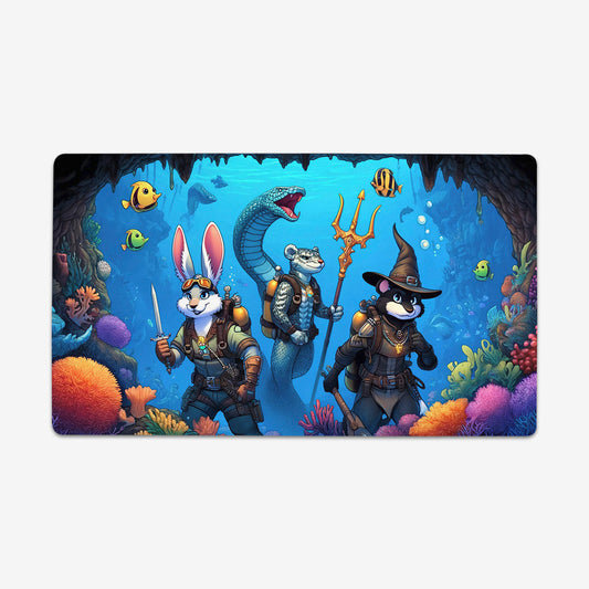 Underwater Adventurers Playmat - Premium Playmat from Inked Gaming - Just $34.99! Shop now at Game Crave Tournament Store