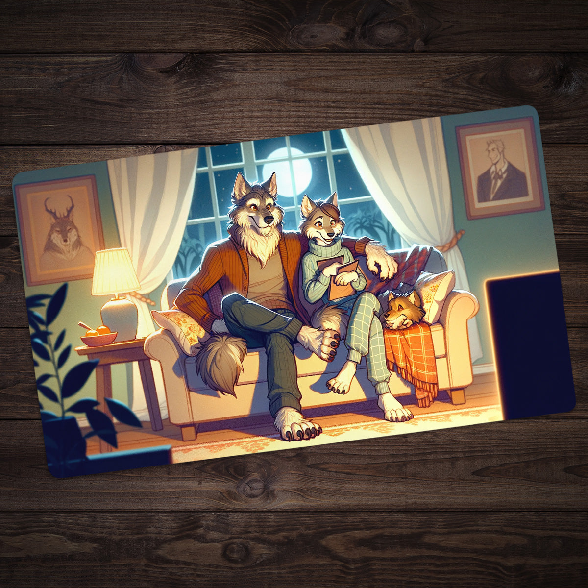 Werewolf Family Playmat - Premium Playmat from Inked Gaming - Just $34.99! Shop now at Game Crave Tournament Store