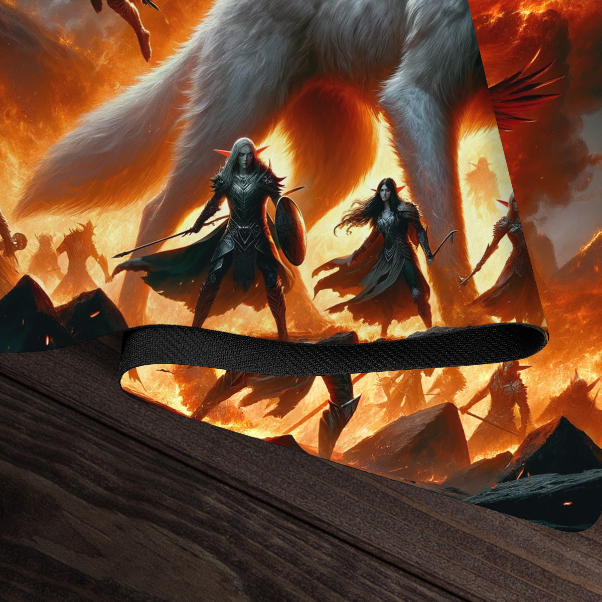 Wolf And Elves Playmat - Premium Playmat from Inked Gaming - Just $34.99! Shop now at Game Crave Tournament Store