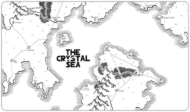 The Crystal Sea Playmat - Premium Playmat from Inked Gaming - Just $34.99! Shop now at Game Crave Tournament Store