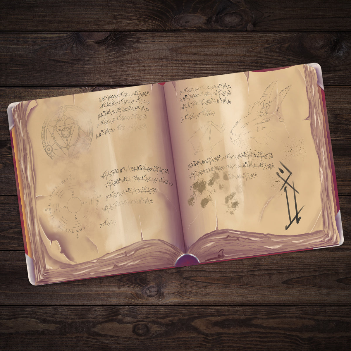 Spellbook Playmat - Premium Playmat from Inked Gaming - Just $34.99! Shop now at Game Crave Tournament Store