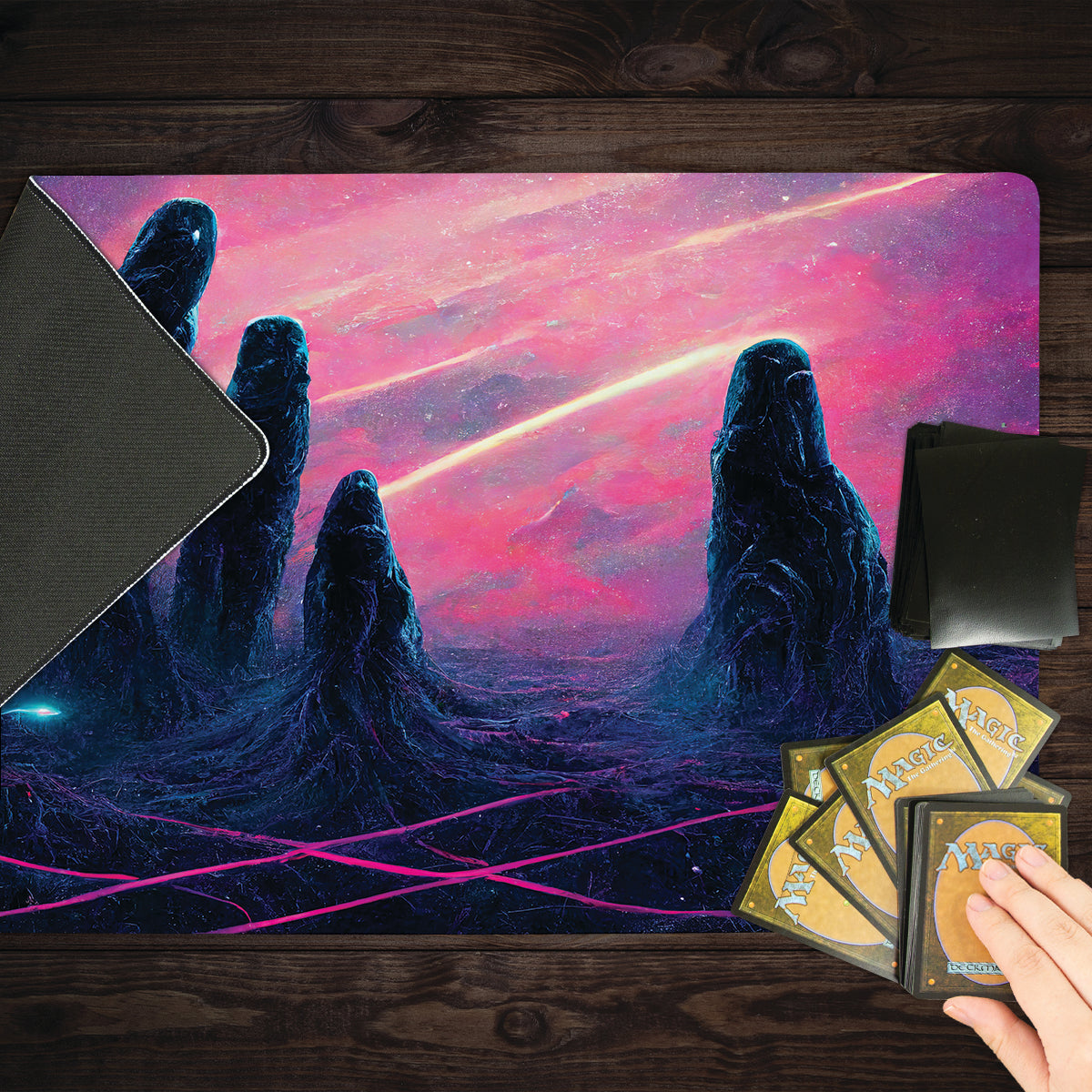Stoic Space Columns Playmat - Premium Playmat from Inked Gaming - Just $34.99! Shop now at Game Crave Tournament Store