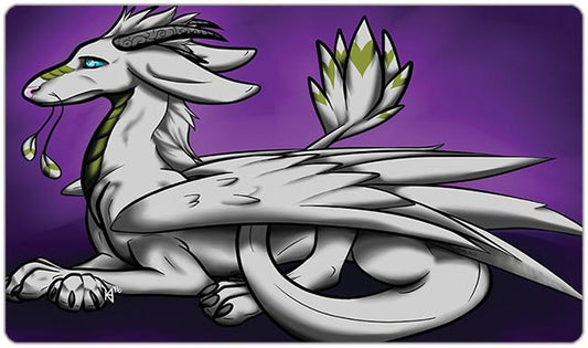 White Dragon Playmat - Premium Playmat from Inked Gaming - Just $34.99! Shop now at Game Crave Tournament Store