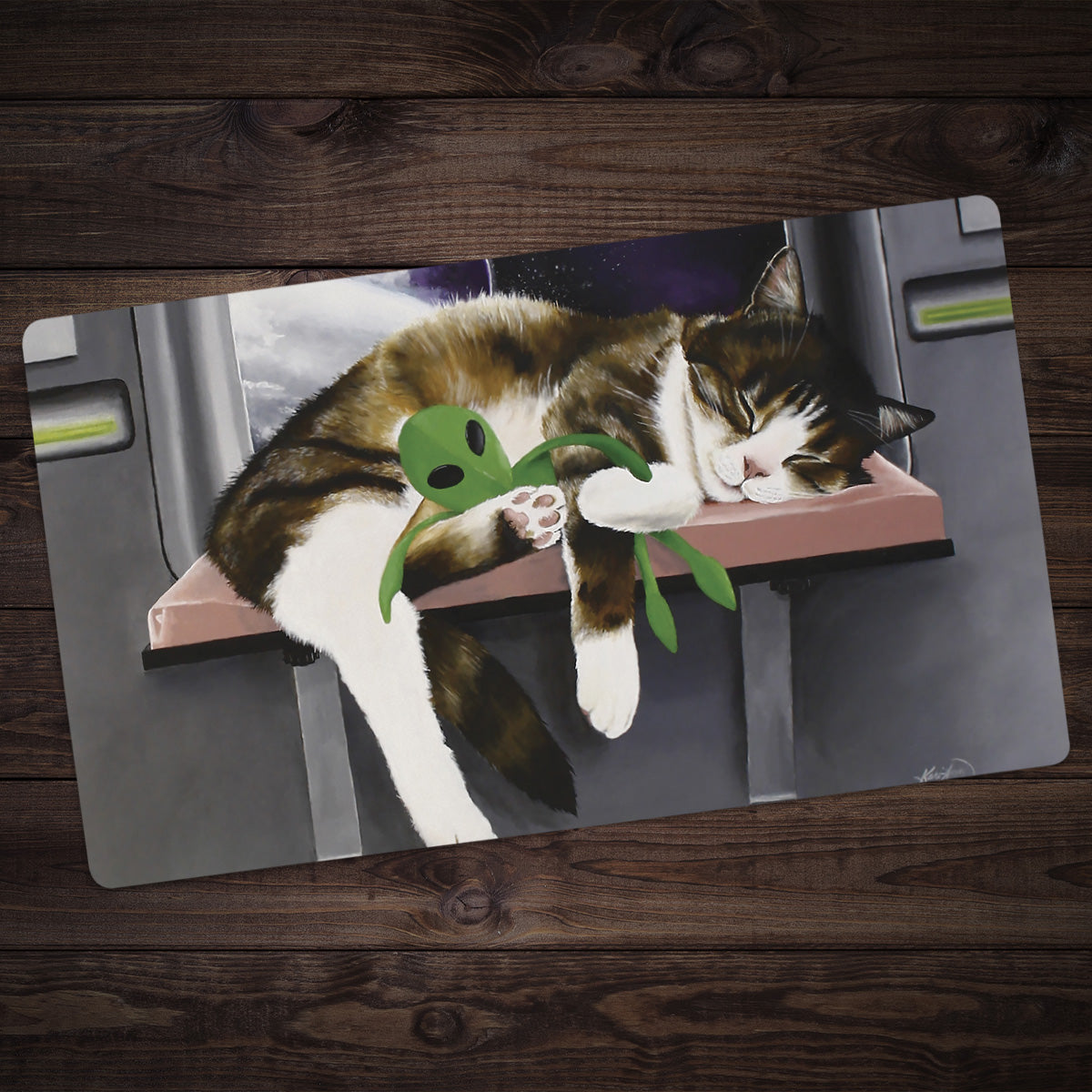 Space Cat Playmat - Premium Playmat from Inked Gaming - Just $34.99! Shop now at Game Crave Tournament Store