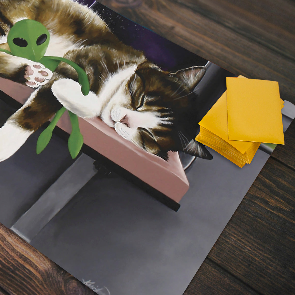 Space Cat Playmat - Premium Playmat from Inked Gaming - Just $34.99! Shop now at Game Crave Tournament Store