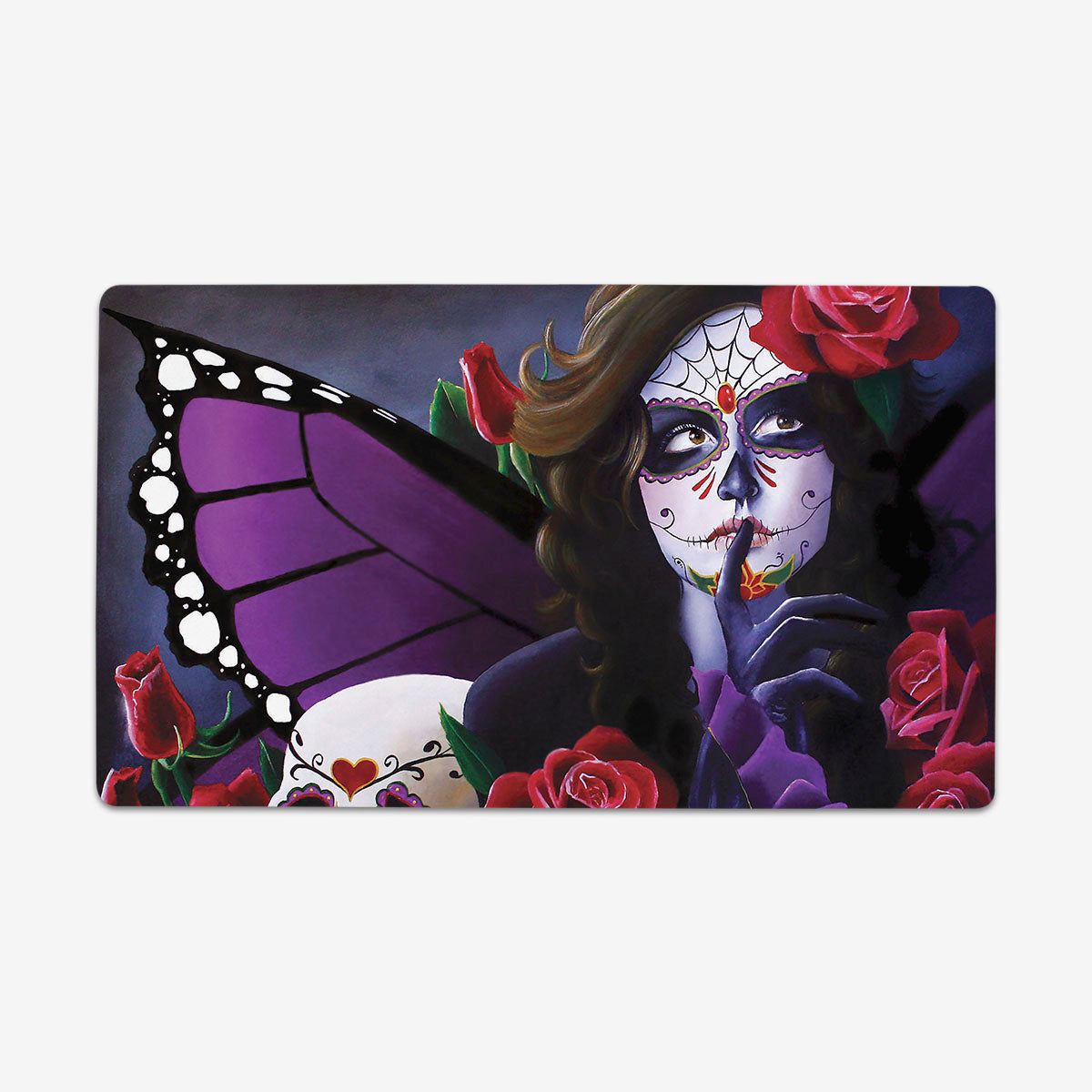 Sugar Skull Rose Garden Playmat - Premium Playmat from Inked Gaming - Just $34.99! Shop now at Game Crave Tournament Store