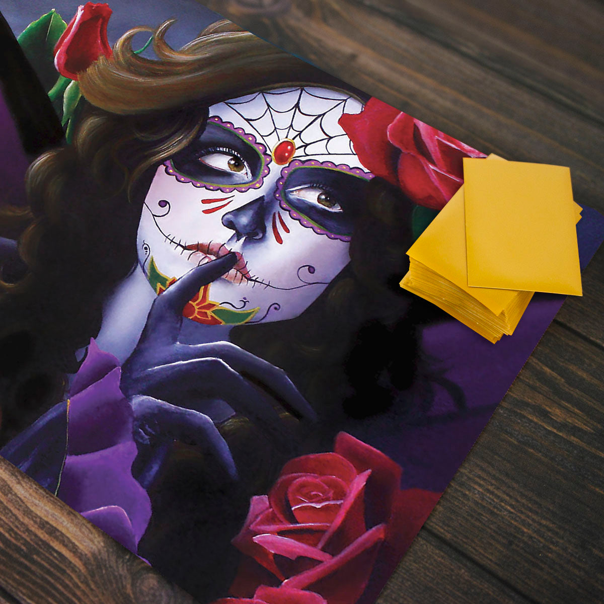 Sugar Skull Rose Garden Playmat - Premium Playmat from Inked Gaming - Just $34.99! Shop now at Game Crave Tournament Store