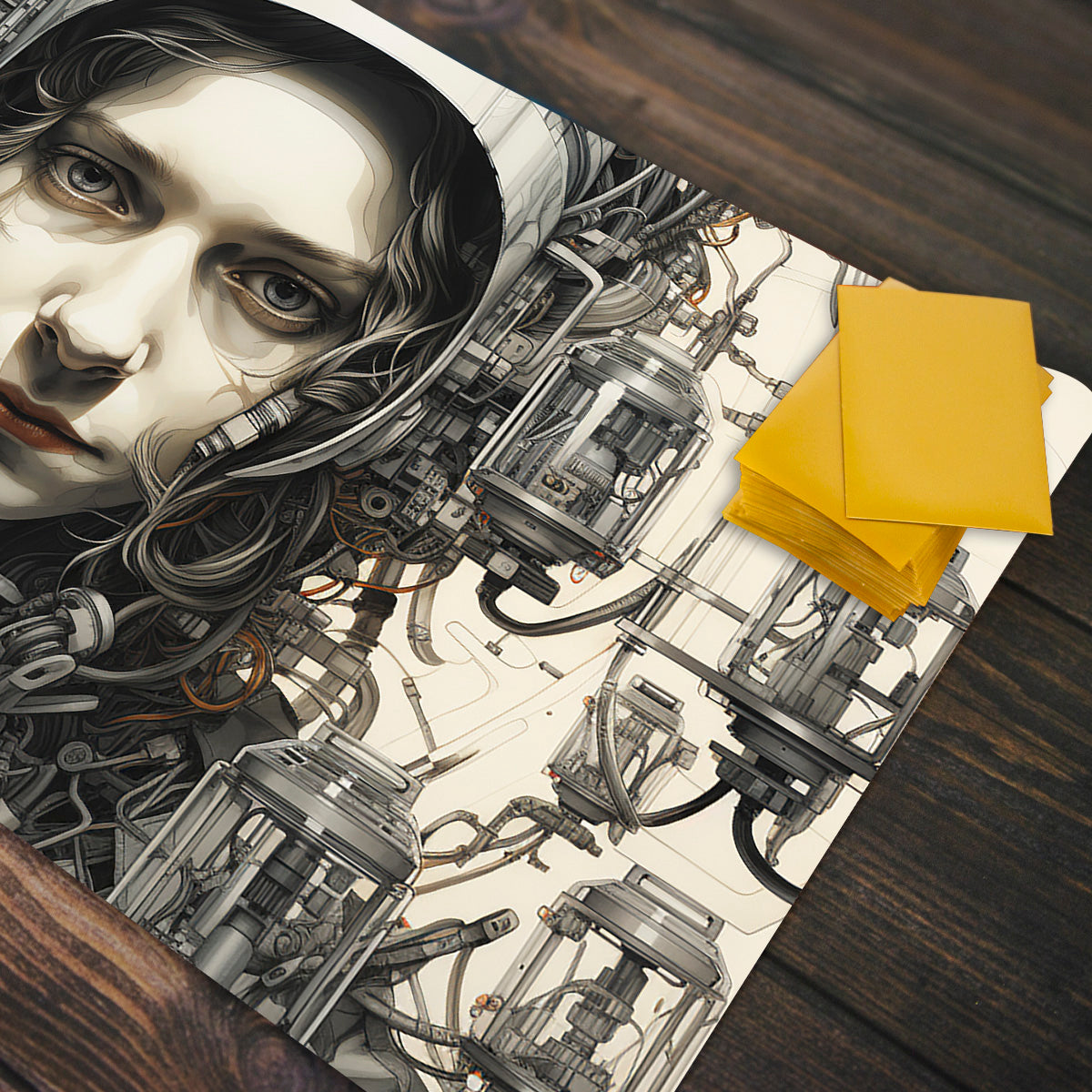 Space Cyborg Playmat - Premium Playmat from Inked Gaming - Just $34.99! Shop now at Game Crave Tournament Store