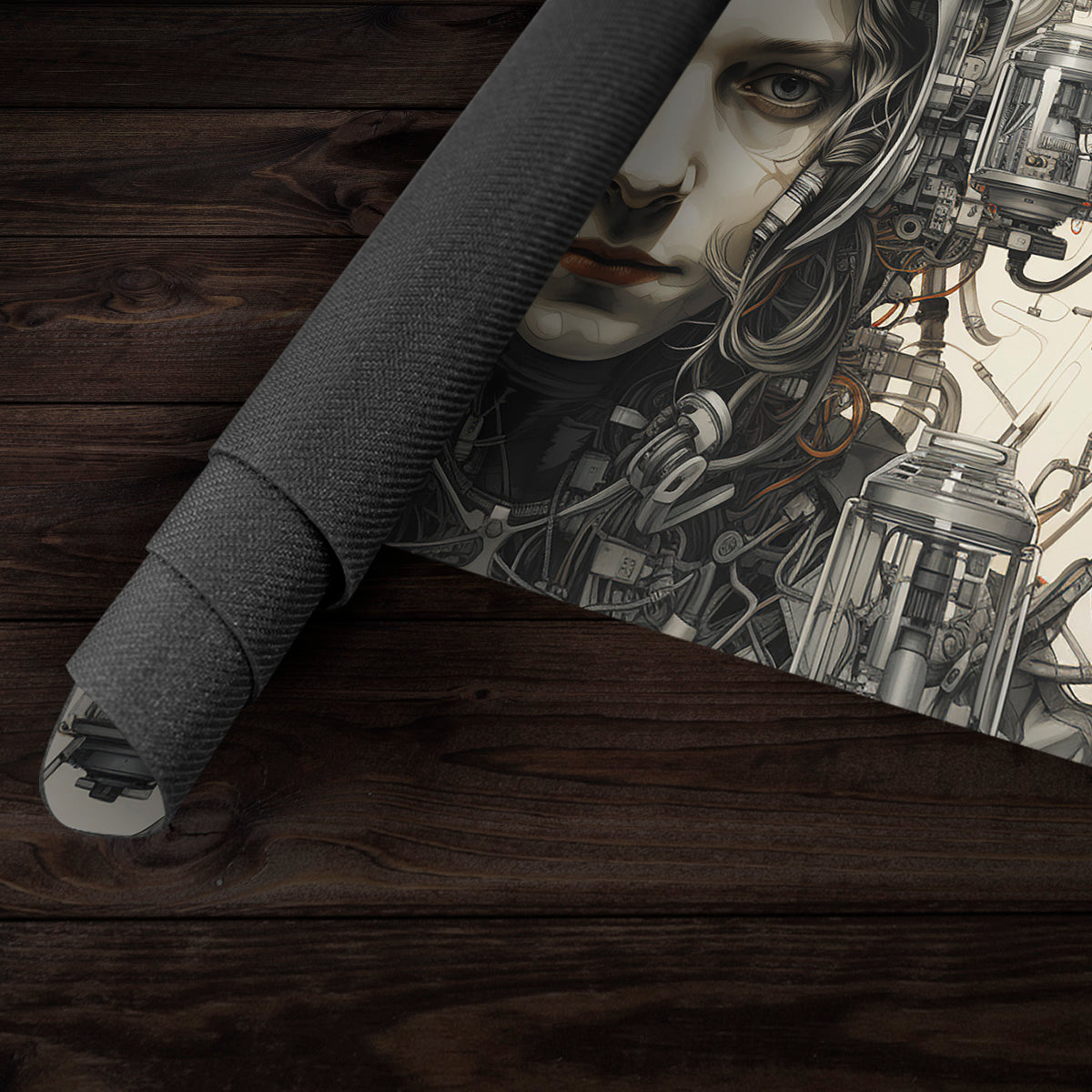 Space Cyborg Playmat - Premium Playmat from Inked Gaming - Just $34.99! Shop now at Game Crave Tournament Store