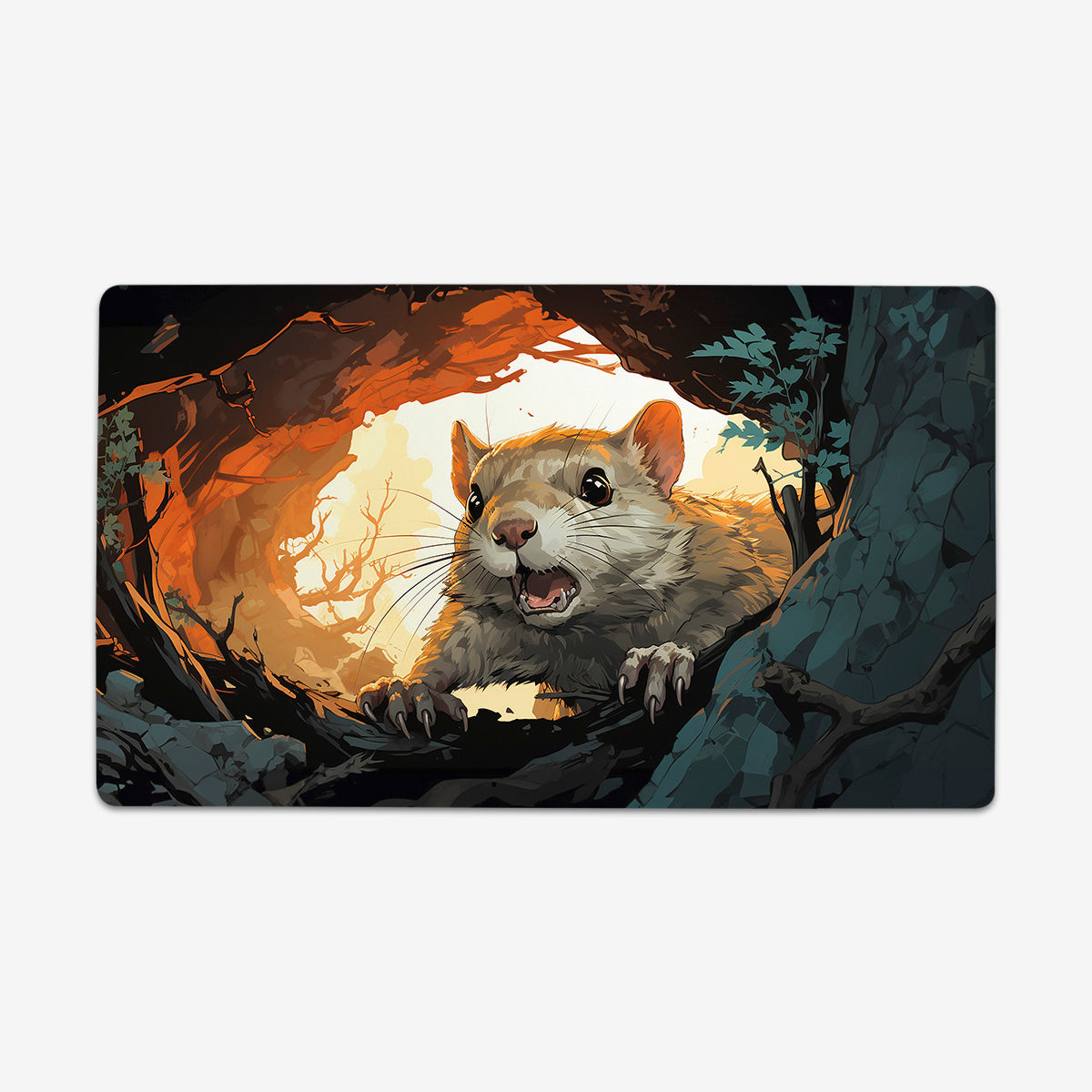 Squirrel Surprise Playmat - Premium Playmat from Inked Gaming - Just $34.99! Shop now at Game Crave Tournament Store
