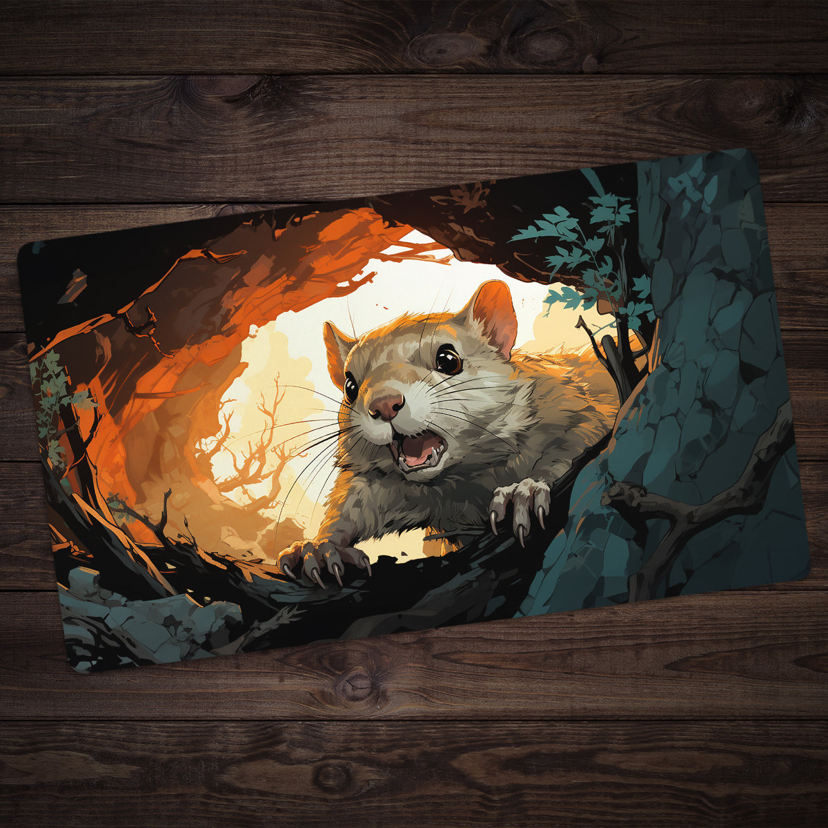 Squirrel Surprise Playmat - Premium Playmat from Inked Gaming - Just $34.99! Shop now at Game Crave Tournament Store