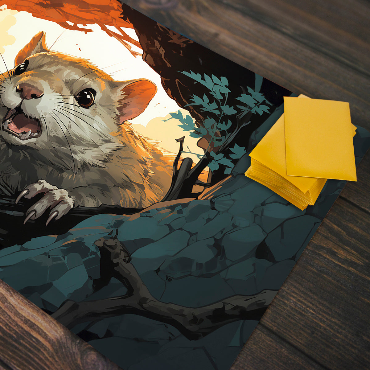 Squirrel Surprise Playmat - Premium Playmat from Inked Gaming - Just $34.99! Shop now at Game Crave Tournament Store